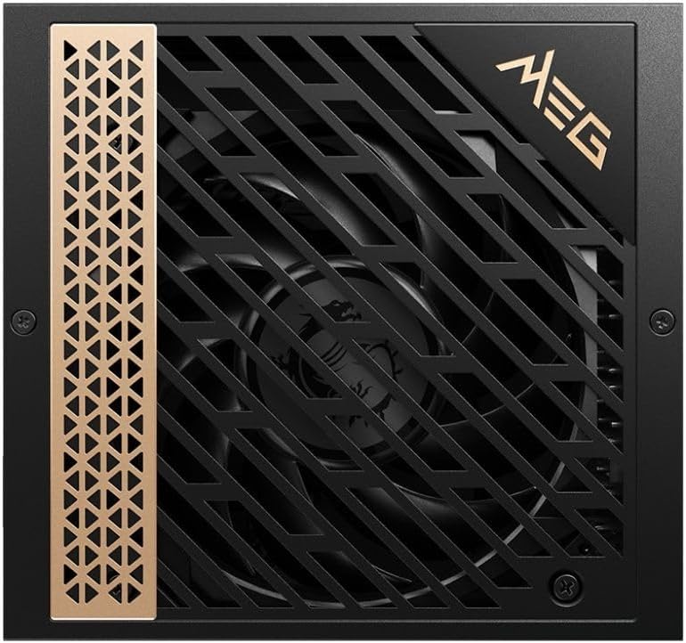 MSI MEG Ai1300P PCIE 5 & ATX 3.0 Gaming Power Supply - Full Modular - 80 Plus Platinum Certified 1300W - 100% Japanese 105°C Capacitors - Compact Size - ATX PSU