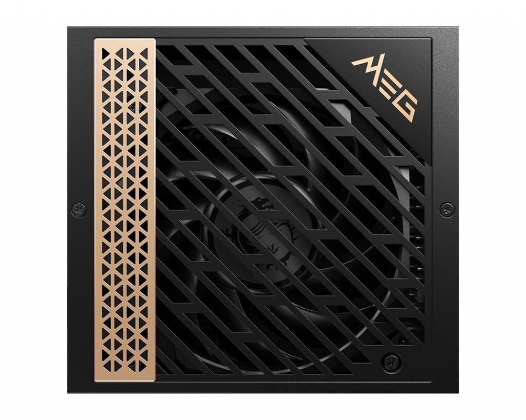 MSI MEG Ai1300P PCIE5, Fully Modular Gaming 1300W Power Supply, 80+ Platinum, Native 12V-2x6 Cable, 100% Japanese Capacitor, ATX 3.1 & PCIe 5.1 Ready, Low-Noise, Sleeve Cables, 10 Year Warranty