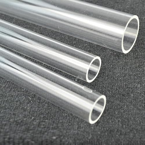 TUBO IN PLEXIGLASS da 1 MT SPESSORE 2 / 3MM - Diametro MM 10/15/20/25/30/40/50/70/80/90/100/110/120/130/150 (TRASPARENTE, DIAMETRO 15 MM)