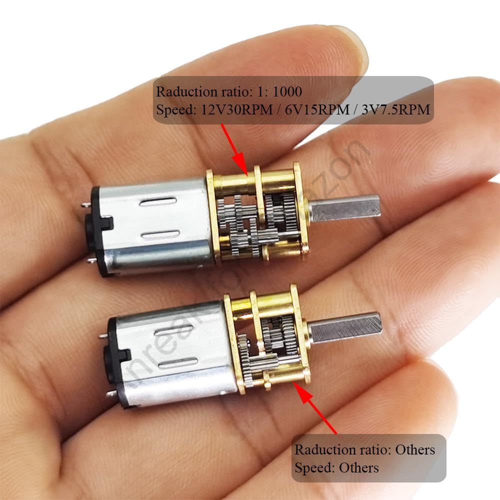 GA12-N20 Getriebemotor DC 3V – Metallgetriebe, 30 U/min, 9 Drehzahlvarianten Erhältlich GA12-N20 Getriebemotor 3V GA12-N20 Getriebemotor DC 3V – Metallgetriebe, 30 U/min, 9 Drehzahlvarianten Erhältlich GA12-N20 Getriebemotor 3V