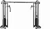 FIT4HOME Multi Gym | Gym Equipment For Home | Heavy Duty | Cable Crossover | Body Strength Training Equipment | TF-1007 Black