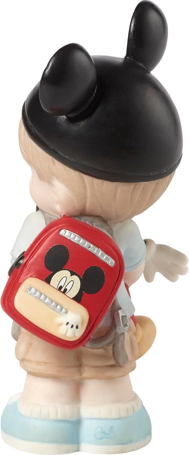 Precious Moments 191062 Disney Showcase Disney Dreamer Boy with Mickey Mouse Bisque Porcelain Figurine