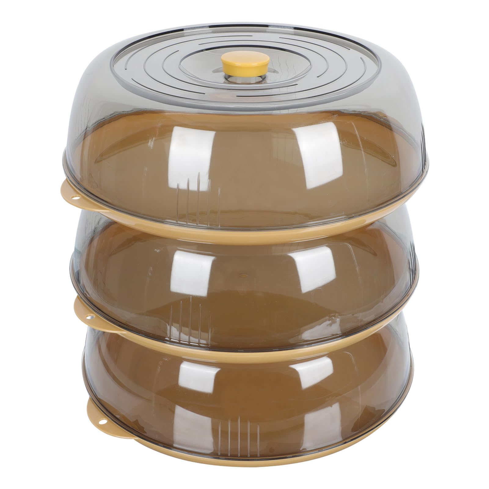 FUNOMOCYA 1Pc Transparent Food Cover for Leftovers Thermal Dish Cover Insulated Food for Dining Table Easy Clean Home Kitchen Accessory