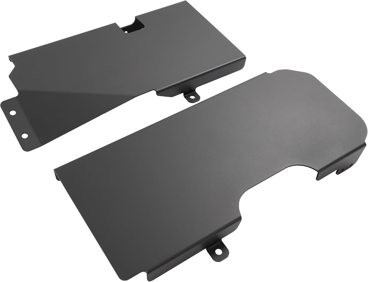 Fuel Tank Skid Plate Compatible with 2007-2018 Jeep Wrangler 4-Door Unlimited Models ONLY Steel Powder Coated Black