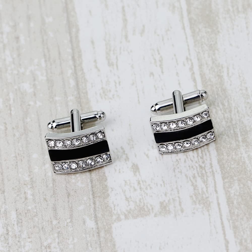Men's Cuff Links Long Diamond Versatile Cufflinks Men's Oil Drip Cufflinks Cufflinks Accessories