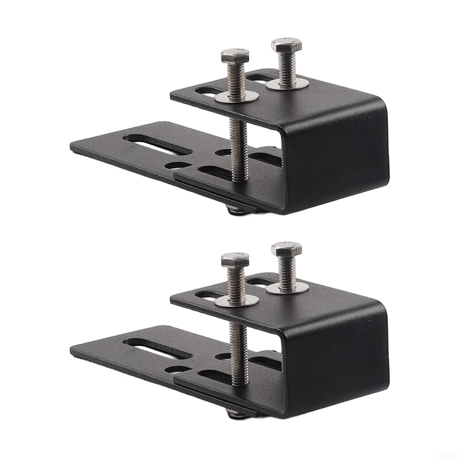 Support de barre lumineuse LED réglable en métal noir anti-vibration