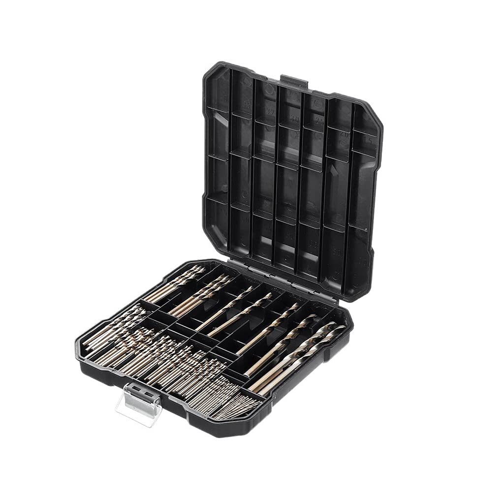 Juego de Brocas de Cobalto de 99 Uds. De 1,5-10mm de Longitud, Brocas helicoidales para perforación de Metal y Madera de Acero Inoxidable