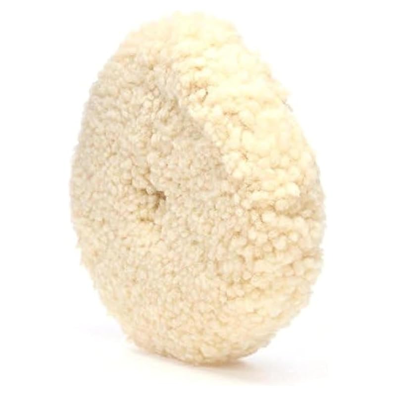 Boina de lã natural Woolous dupla face para polimento, 20,3 cm, rosca 5/8-11