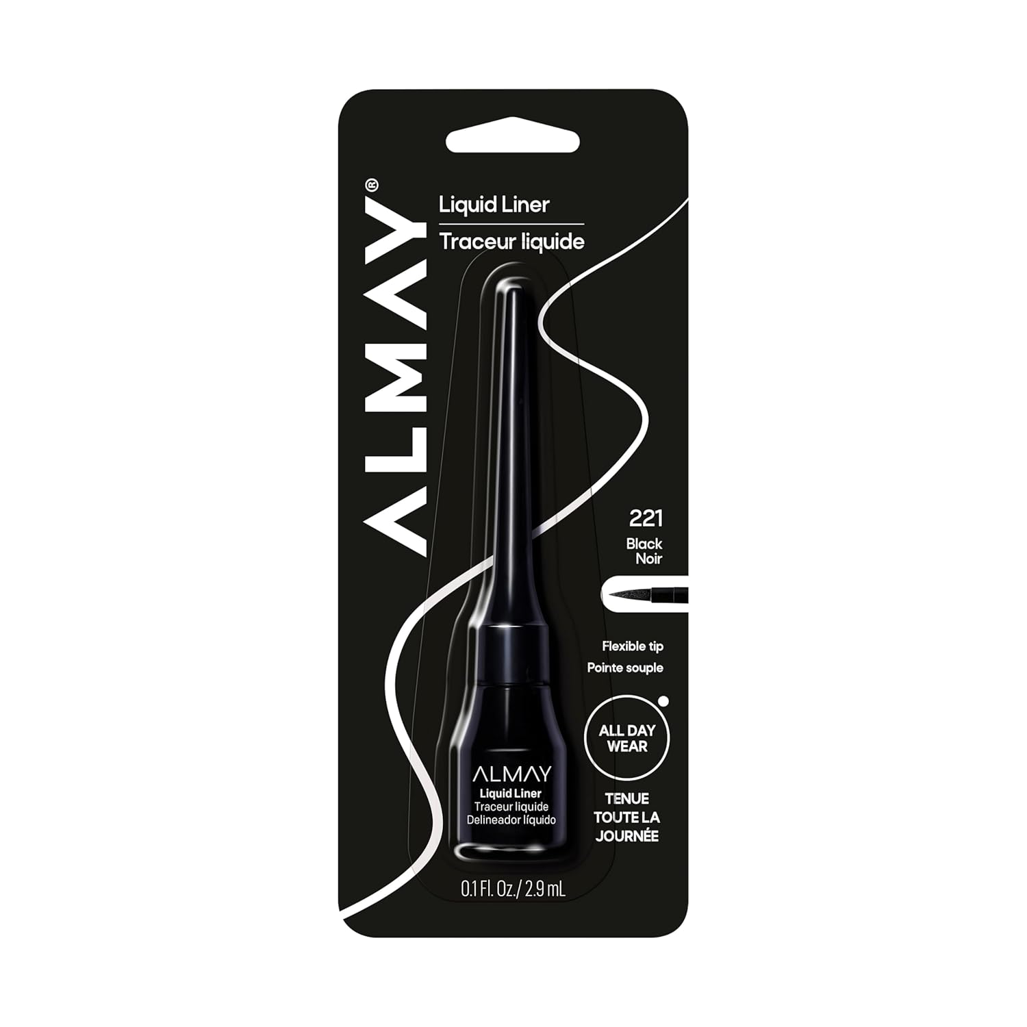 Delineador Líquido Almay Negro 221 Impermeable