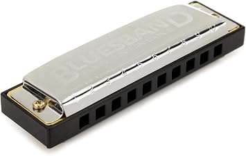 Hohner Accordions Hohner Blues Band Harmonica, Key of C, Chrome 1501BX