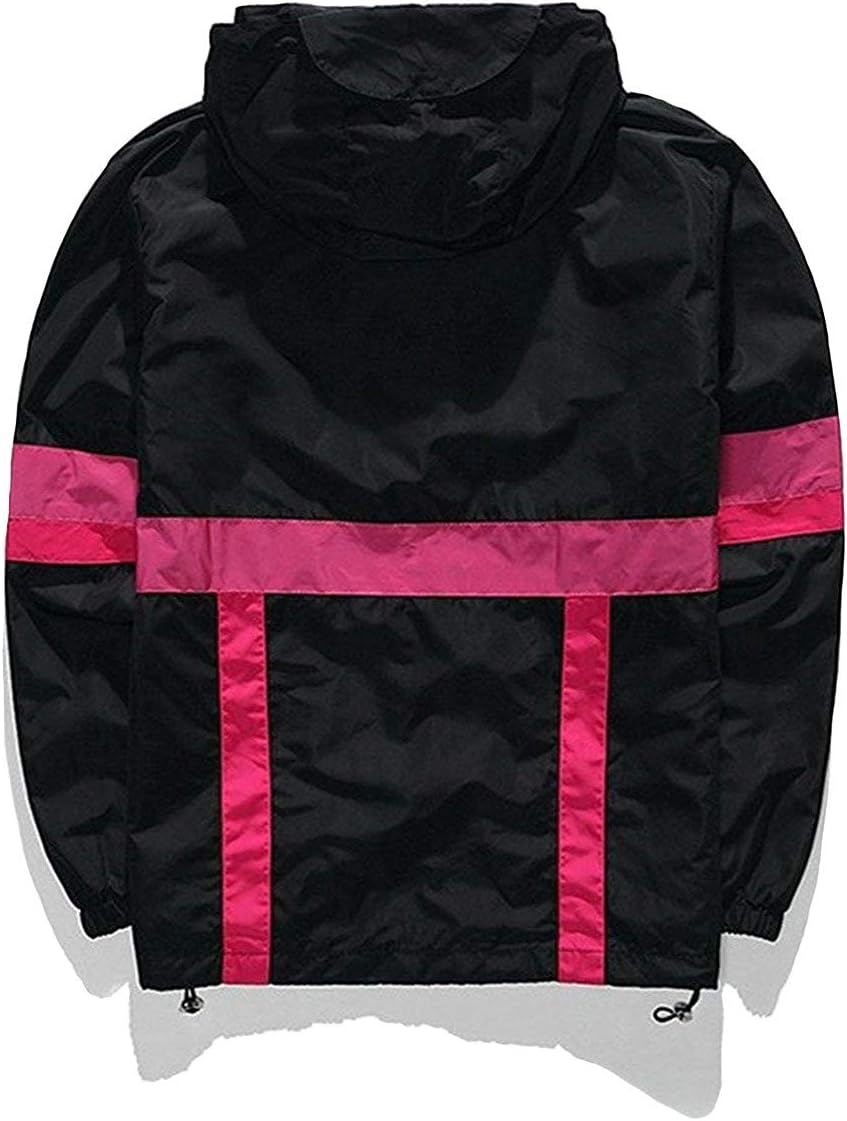 AITFINEISM Men's Lightweight Windbreaker Jacket Casual Zip Up Jackets With Hooded - Image 4