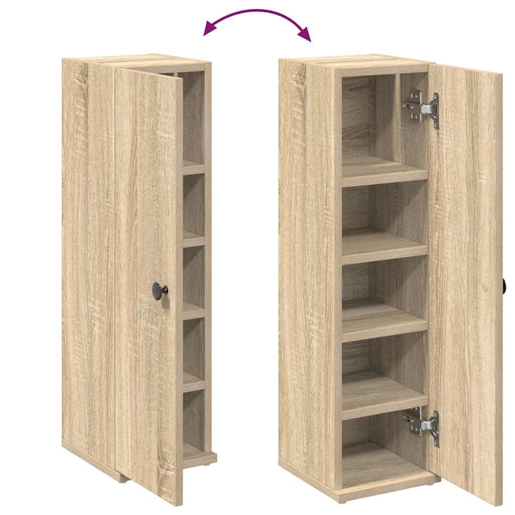vidaXL Meuble de Salle de Bain avec Porte-Rouleau chêne Sonoma