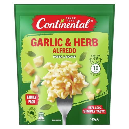 Continental Classics Alfredo Garlic & Herb Pasta & Sauce 145 g (Pack of 5)