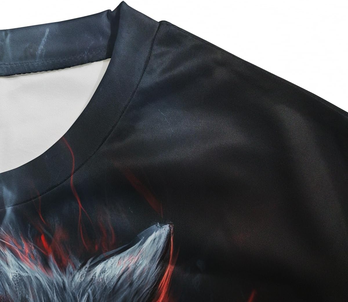 Men's Casual Wolf Graphic T-Shirts Novelty 3D Print T-Shirt Short Sleeve Street Fashion Tee Top - Image 5