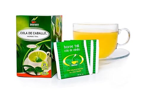 Hanan Peruvian Secrets Cola De Caballo té de hierbas  Cola de caballo 100 natural  25 bolsas de té  Soporta naturalmente las funciones normales de