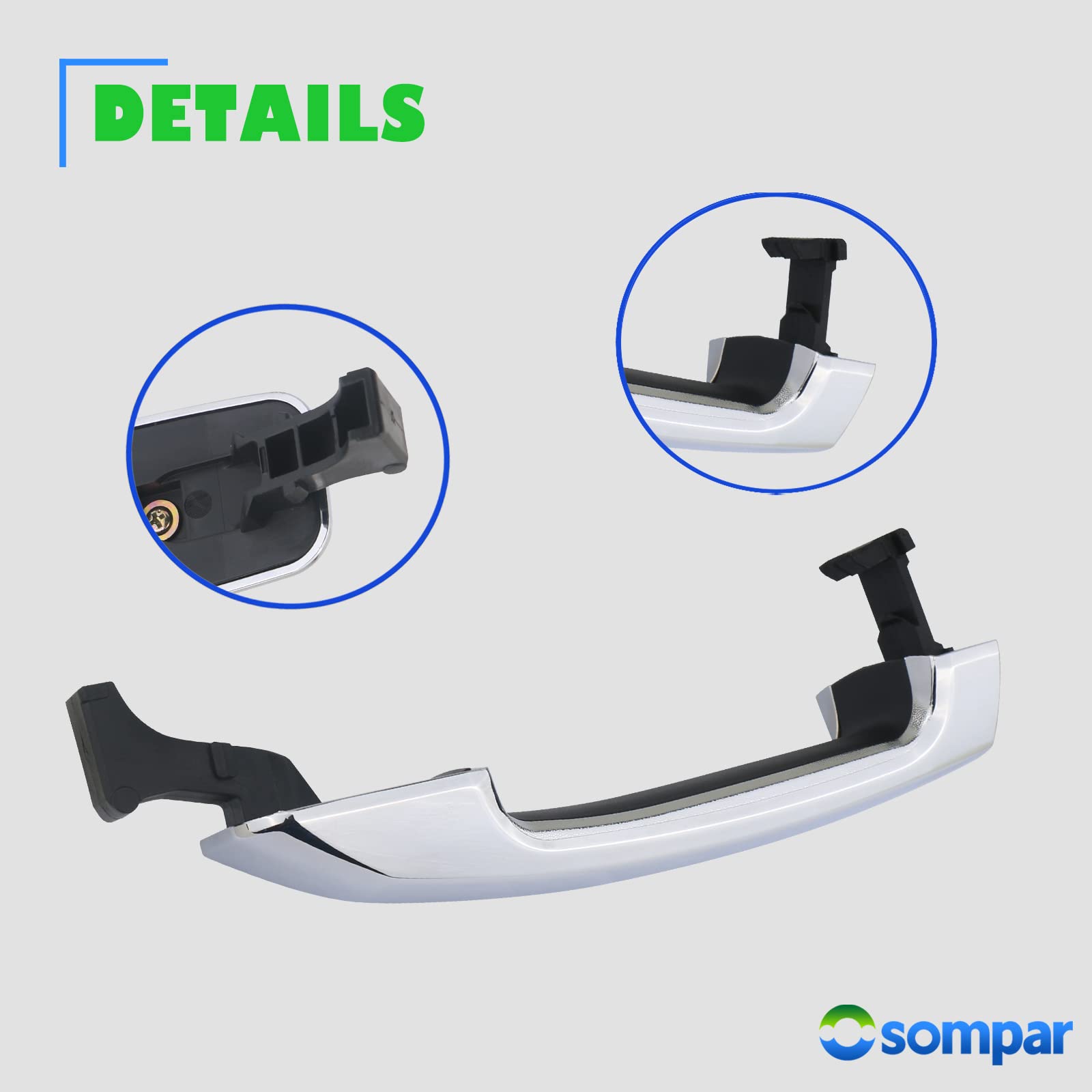 Amazon.com: Osompar 4PCS Exterior Door Handle Compatible with