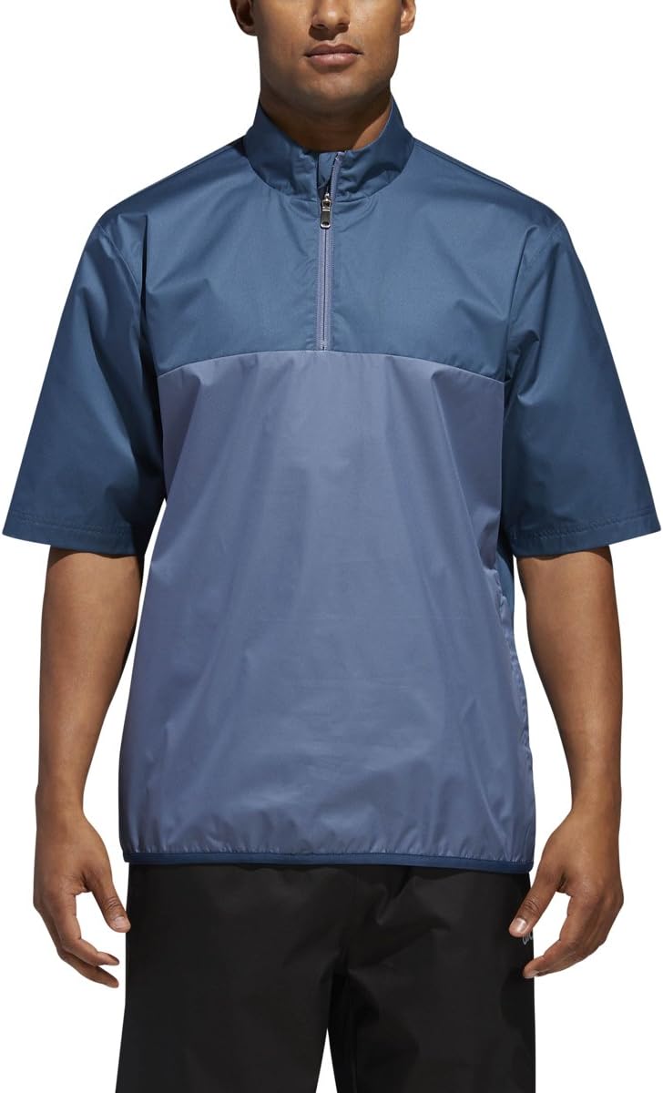 adidas Golf Men's Climastorm Provisional Rain Short Sleeve Pullover Jacket