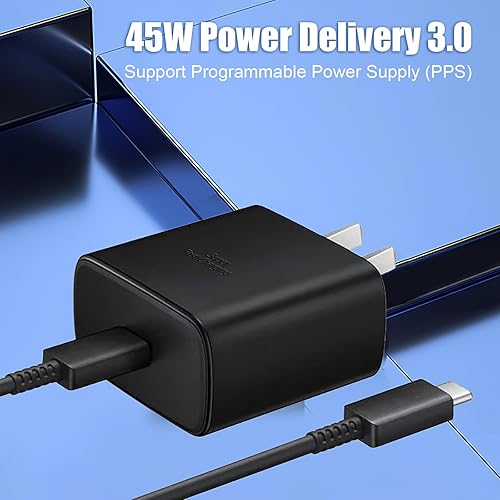 Miniatura 6 de Cargador súper rápido tipo C, adaptador de bloque de carga de pared USB C para Samsung Galaxy S24 Ultra/S24/S24+/S23 Ultra/S23/S23+/S22/S22