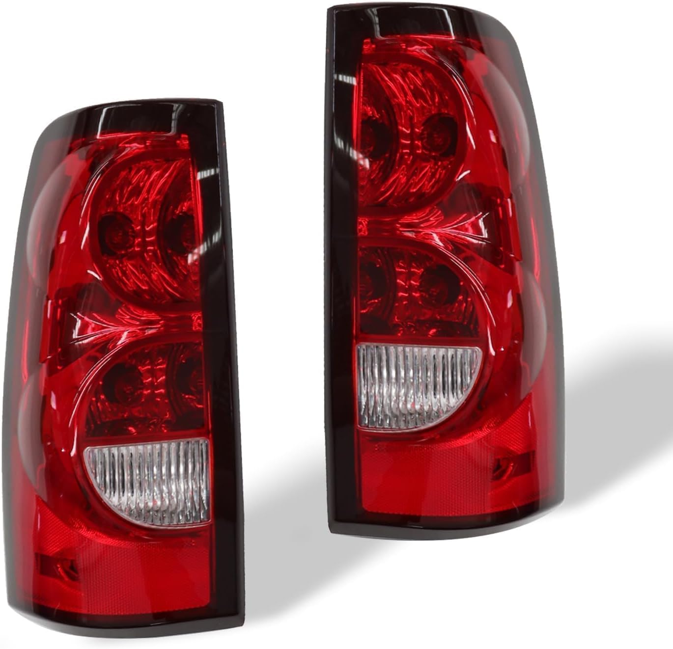 Tail Lights Compatible with Silverado 1500 2500 3500 HD 2003-2006 Red Brake Lamps Left and Right GM2800174 GM2801174