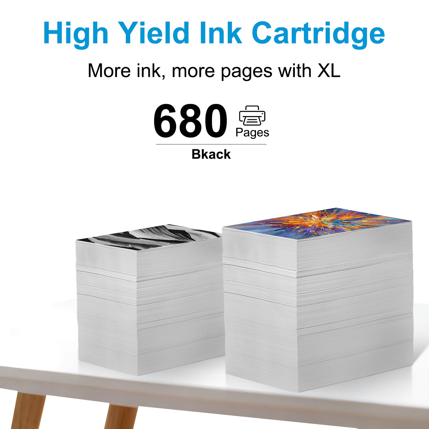 Cartucho de tinta negra HP 308 (color único) compatible con HP Envy 6110e, 6120e, 6122e, 6130, 6132e, 6532e — view 3