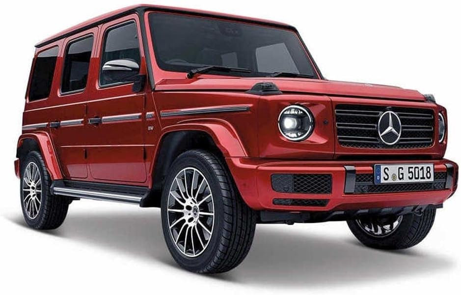 2019 MERCEDEZ BENZ G-CLASS AMG SUV Classic Super Car – 1:24 Scale – Incredibly Detailed Die-Cast Replica Collectible Model Vehicle, Red