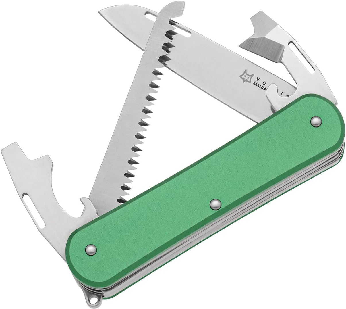 Fox Vulpis VP130S-S4OD N690Co Stainless and OD Green Anodized Aluminium Pocket Knife