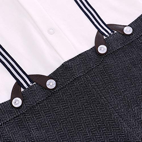 Famuka Baby Boy Gentleman Romper Toddler Boys Formal Suit Party Dress One-Piece Wedding Tuxedo 0-24M thumb #3