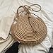 Sac à Main en Paille pour Femmes de Grande capacité Ronde d'été Grand Sac à bandoulière Boho Beach à Franges Designer Shopping Messenger Bag