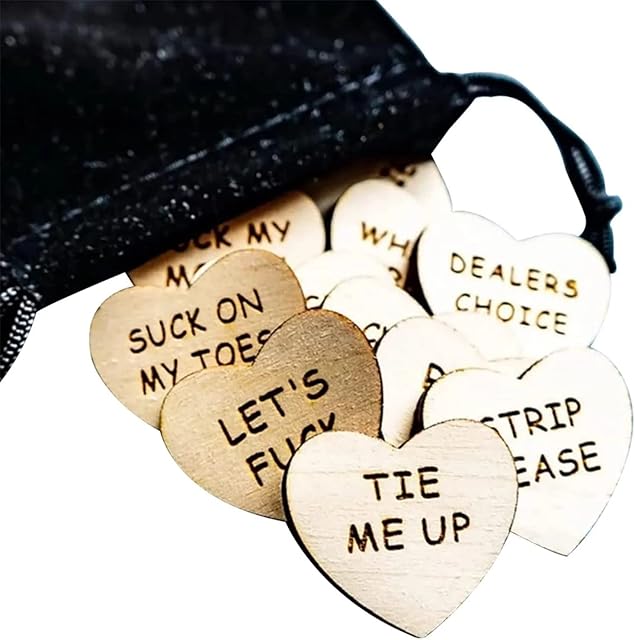 Warring States Funny Tokens Sex - Romantic Date Night Activity Tokens, Funny Wooden Couples Date Night Activity Token for Couple Novelty Gift Fashion Cute (pack 2)