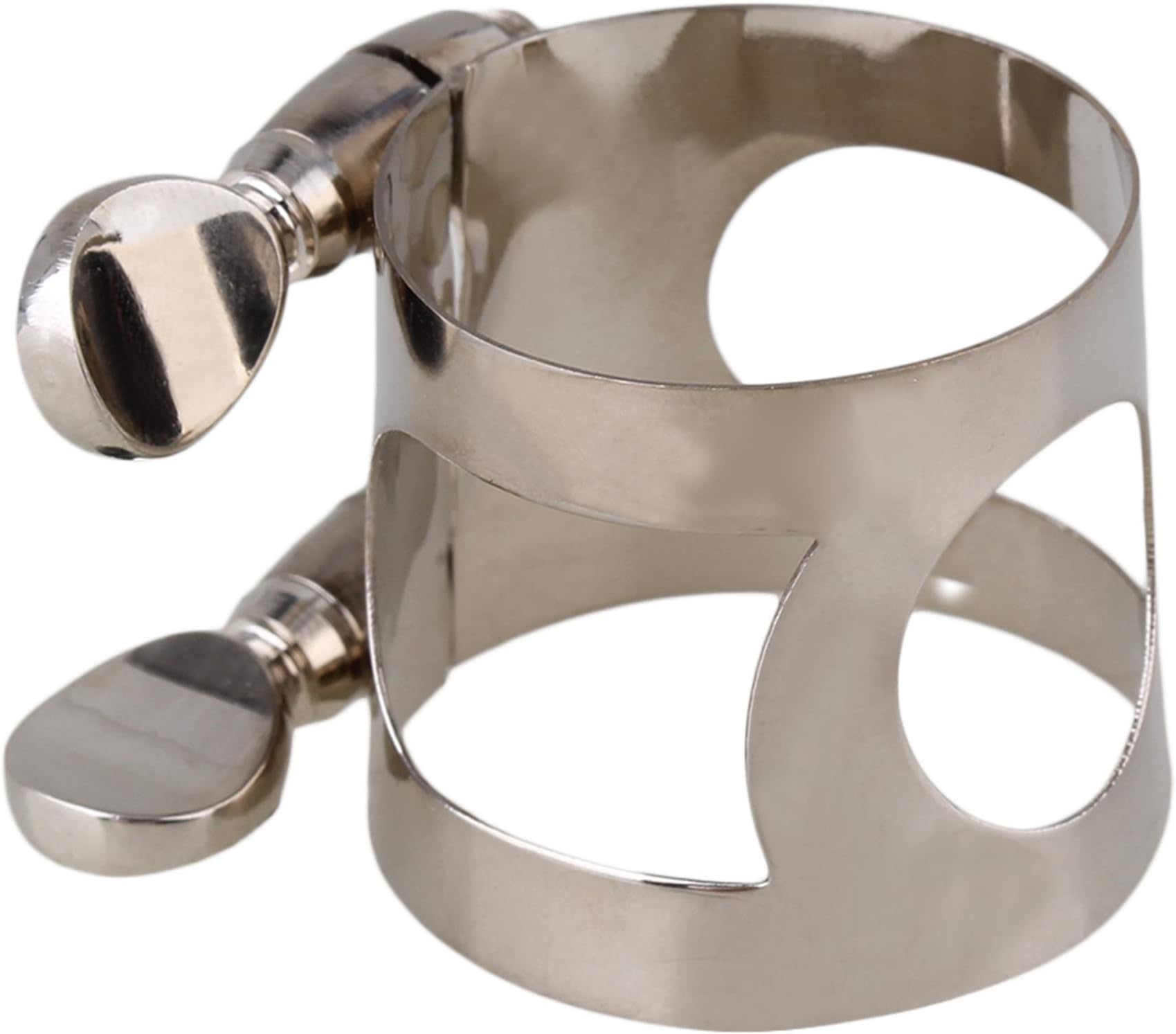 BQLZR Nickel Plated Clarinet Double Screws Adjust Mouthpiece Ligature Replacement