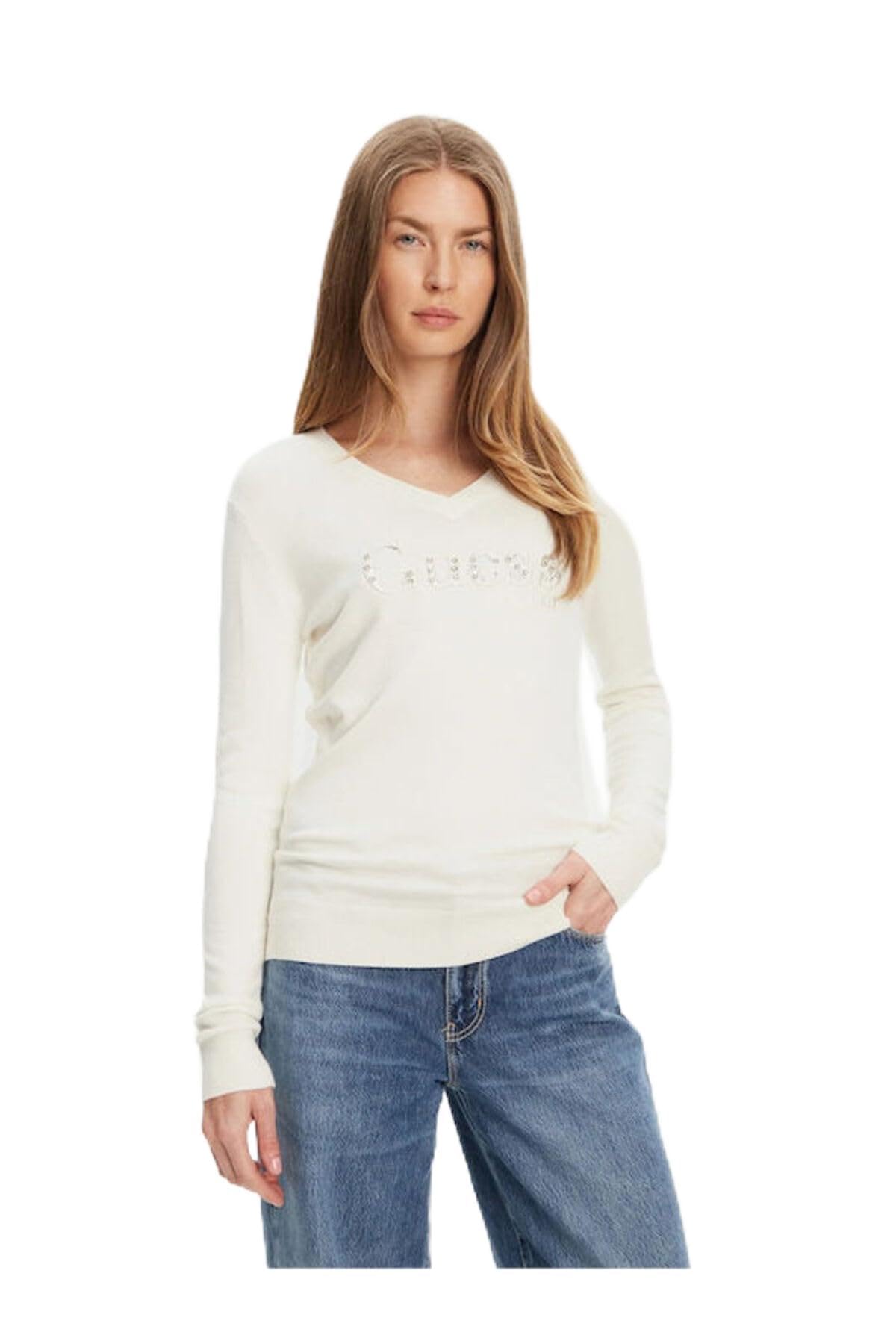 Guess Maglione Da Donna Kenzie W5Yr24Z2Nq2, Natur, L-image