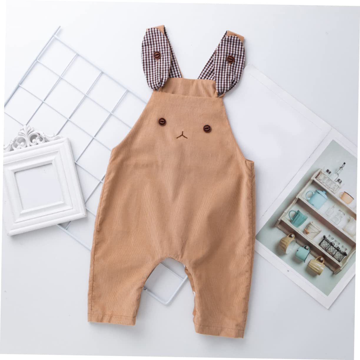 Bretelle abbigliamento abbigliamento neonata abbigliamento per ragazzi da neonato vestiti per foto per bambini neonato fotografia ragazzo cotone Khaki