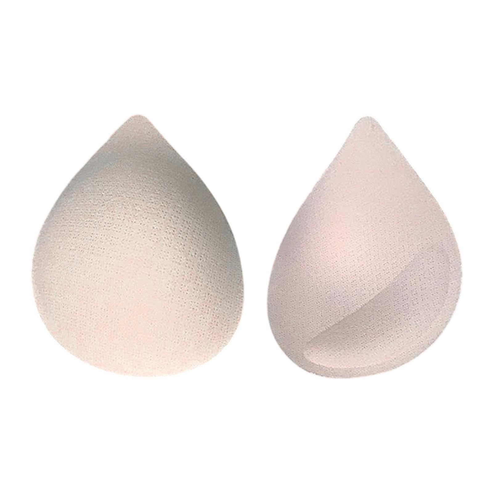 2X Bra Cups Inserts Removable Breast Enhancers Soft Bra Pads Apricot 15X14X2CM-image-13