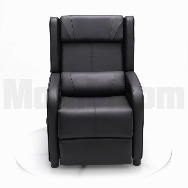Sillón masaje reclinable con soporte lumbar negro miniatura 7