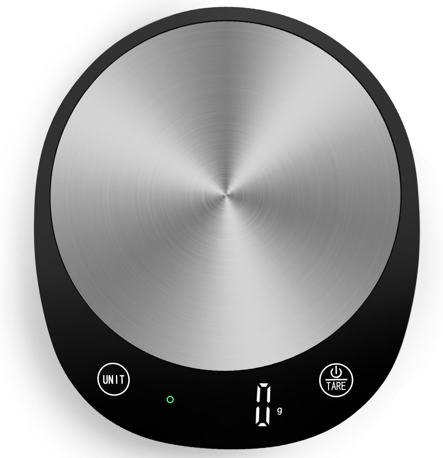 Homebuds 22lb Digital Kitchen Scales in 1g, High Precision Assured by Scales Kitchen Professional Factory SINCE 2001, Food Scales for Cooking and Baking, LED, 3*AAA Included, Black