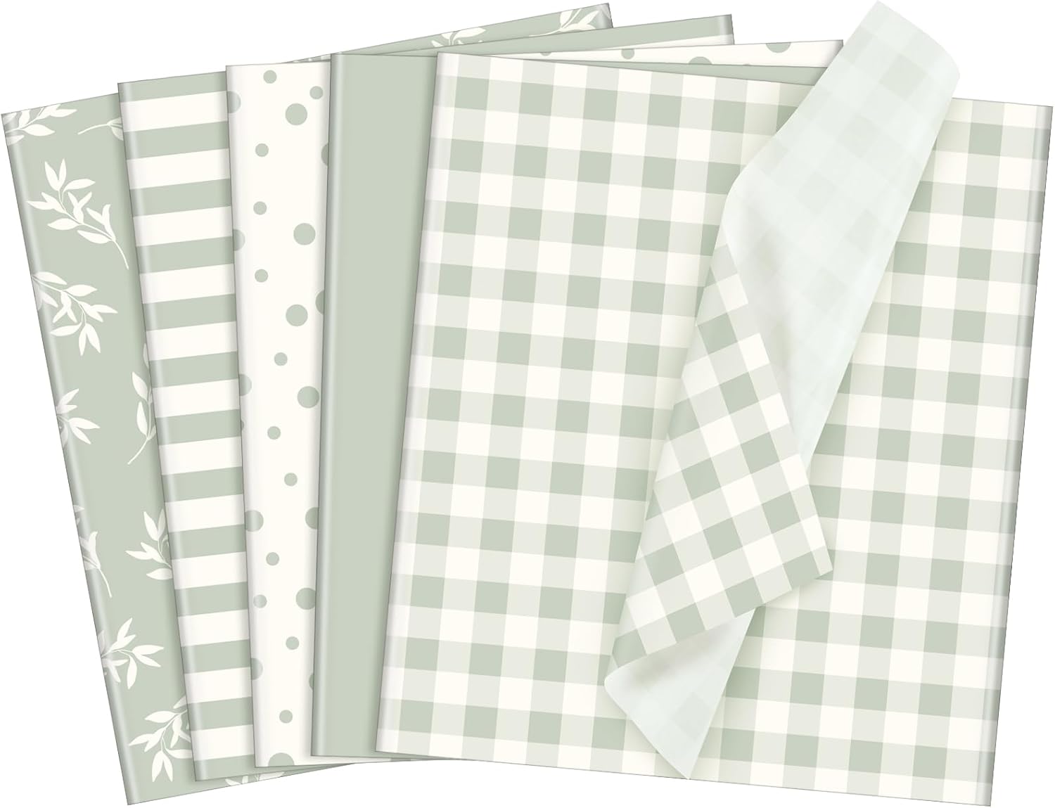 Feifeiya 200 Pcs Wax Paper Sheets Food Greaseproof Paper Rainproof Sandwich Wrapping Greaseproof Food Basket Liners Kitchen Supplies for Gift Wrapping and DIY Crafts 9.8 x 8.7 Inch(Sage Green,Fresh)