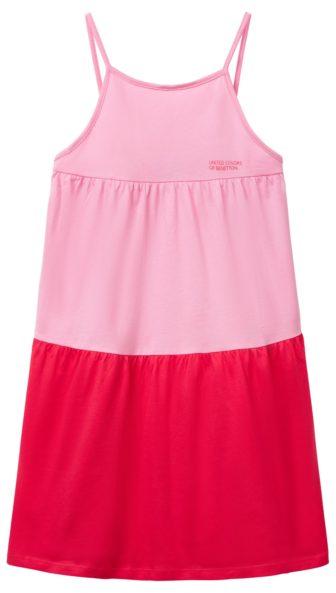 United Colors of Benetton Vestito 30960v00f Salida de baño, Rosa, 120 cm Niñas y niñas