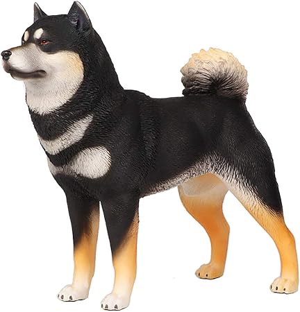 Amazon Pp Dd プラスチック製 大型 動物 模型 ドッグ モデル 犬フィギュア 可愛い 還元度追求 自然玩具 リアル 動物 おもちゃ 情景コレクション 黒柴犬 フィギュア ドール 通販