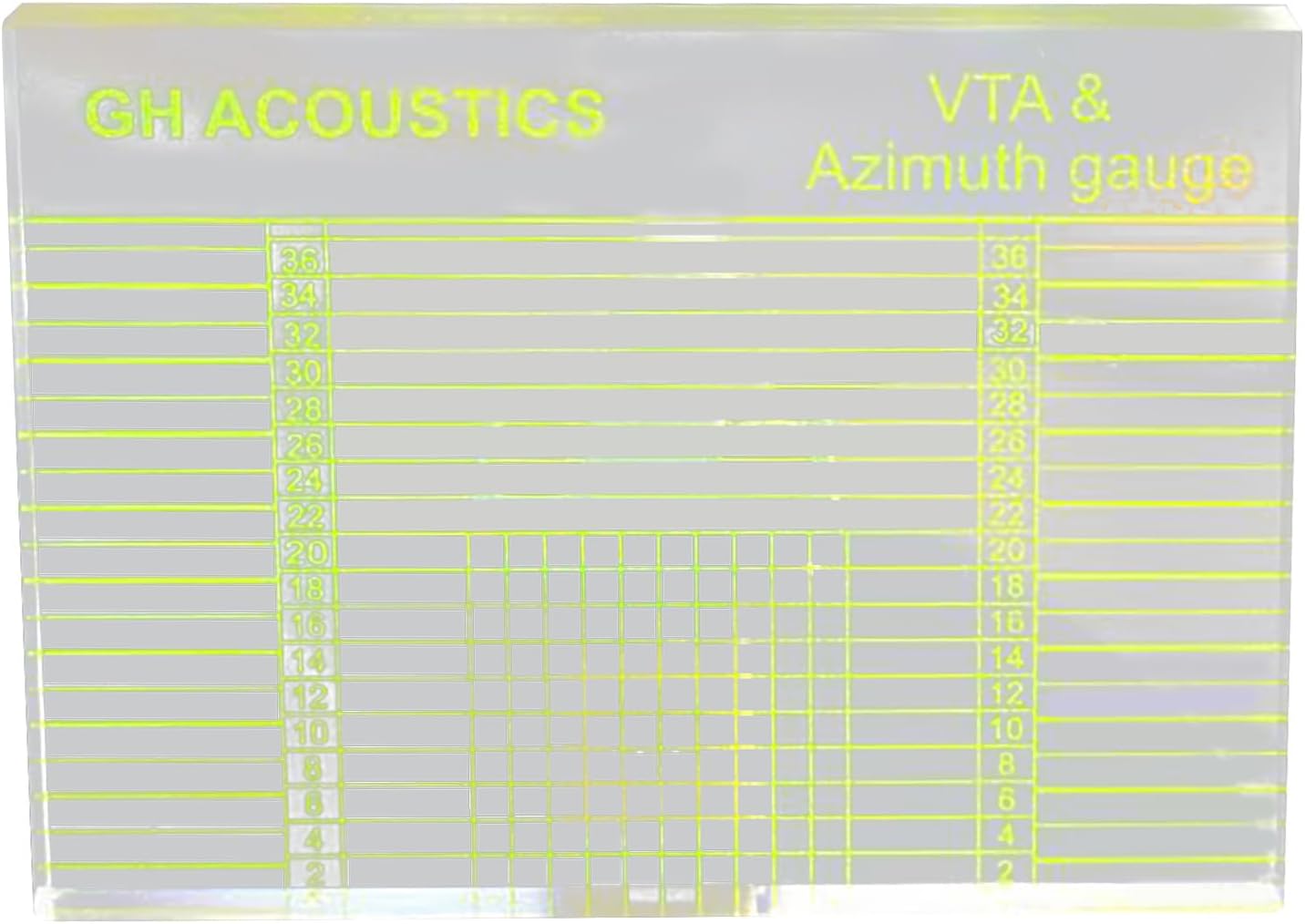 Cartridge Alignment Protractor Turntable Azimuth Cartridge Alignment