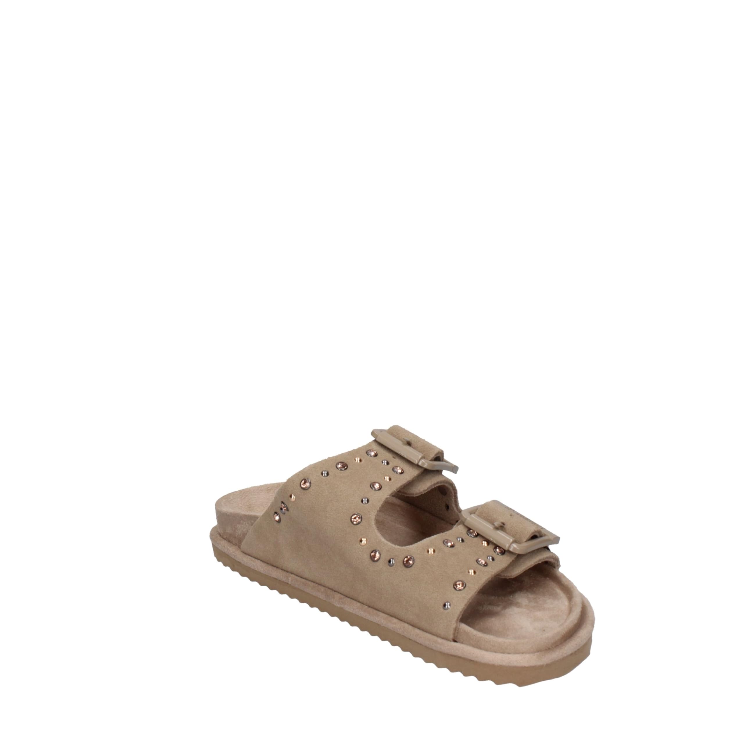 Colors of California Two buckle sandal with studs MUD 36