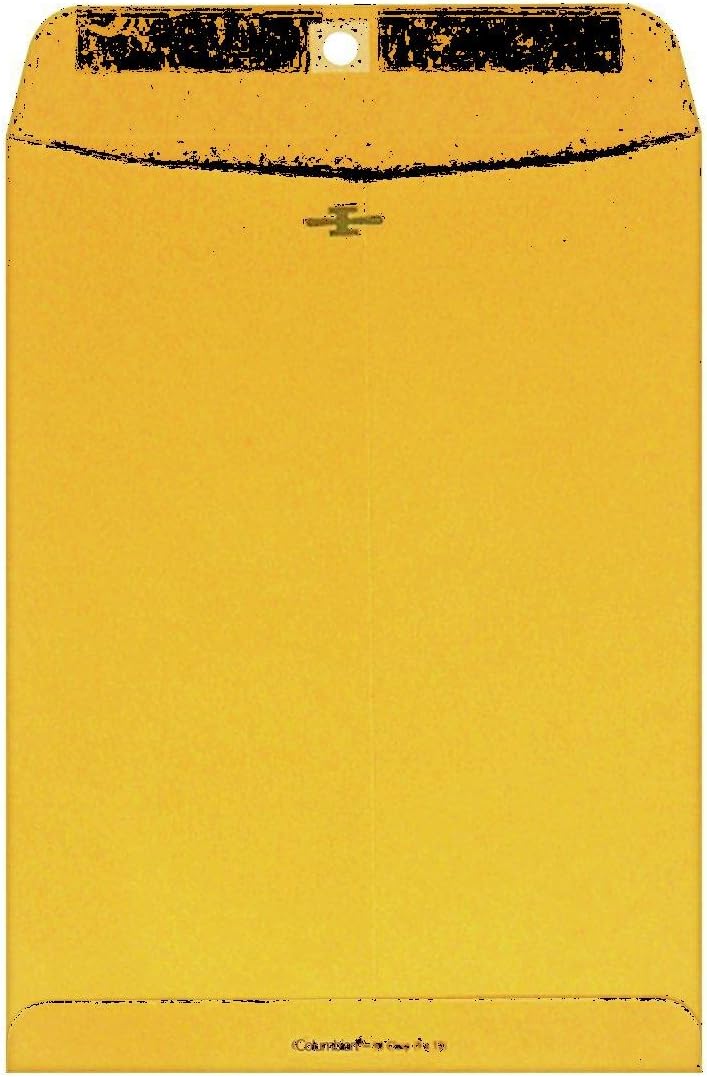 Limited Papers Kraft 28# 10"X13" Open End with Metal Clasp/Gum Limited Papers, Brown