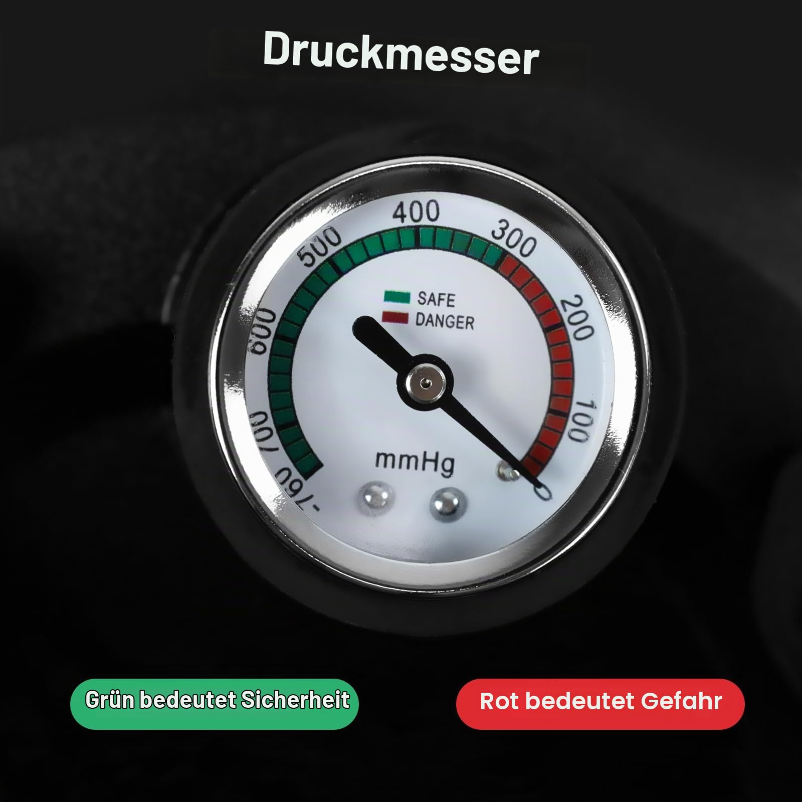 DEWINNER Glas Saugnapf mit Manometer, 2x Vakuum Saugheber, handgehaltener Glasheber, 300 kg Tragkraft, Industrielle Saugnäpfe für Ttransport Glas, Fenster, Fliesen mit Tragbarer Werkzeugkasten