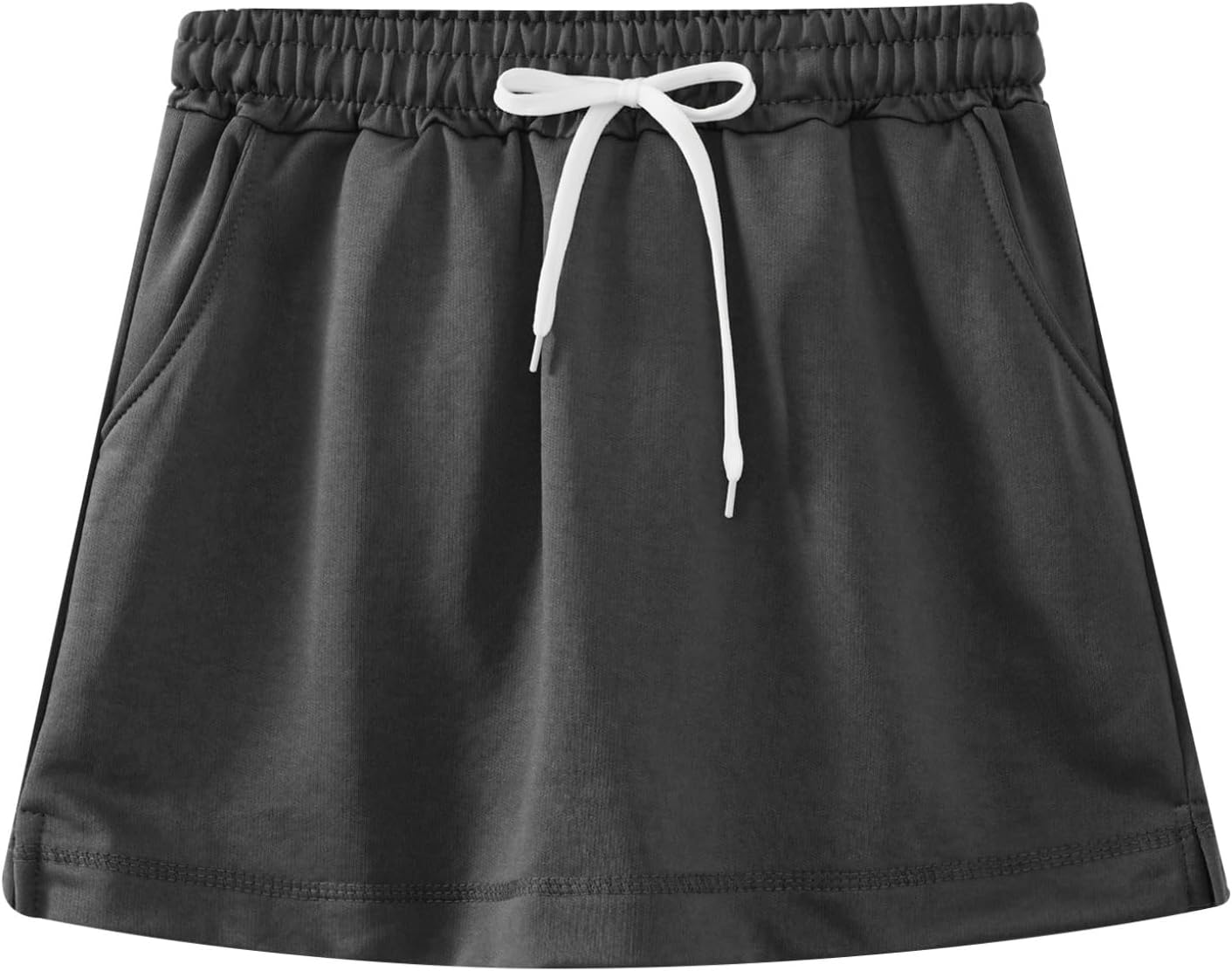 Hansber Women's Tennis Skirt with Shorts Elastic Waist Drawstring Sports Golf Running Skorts