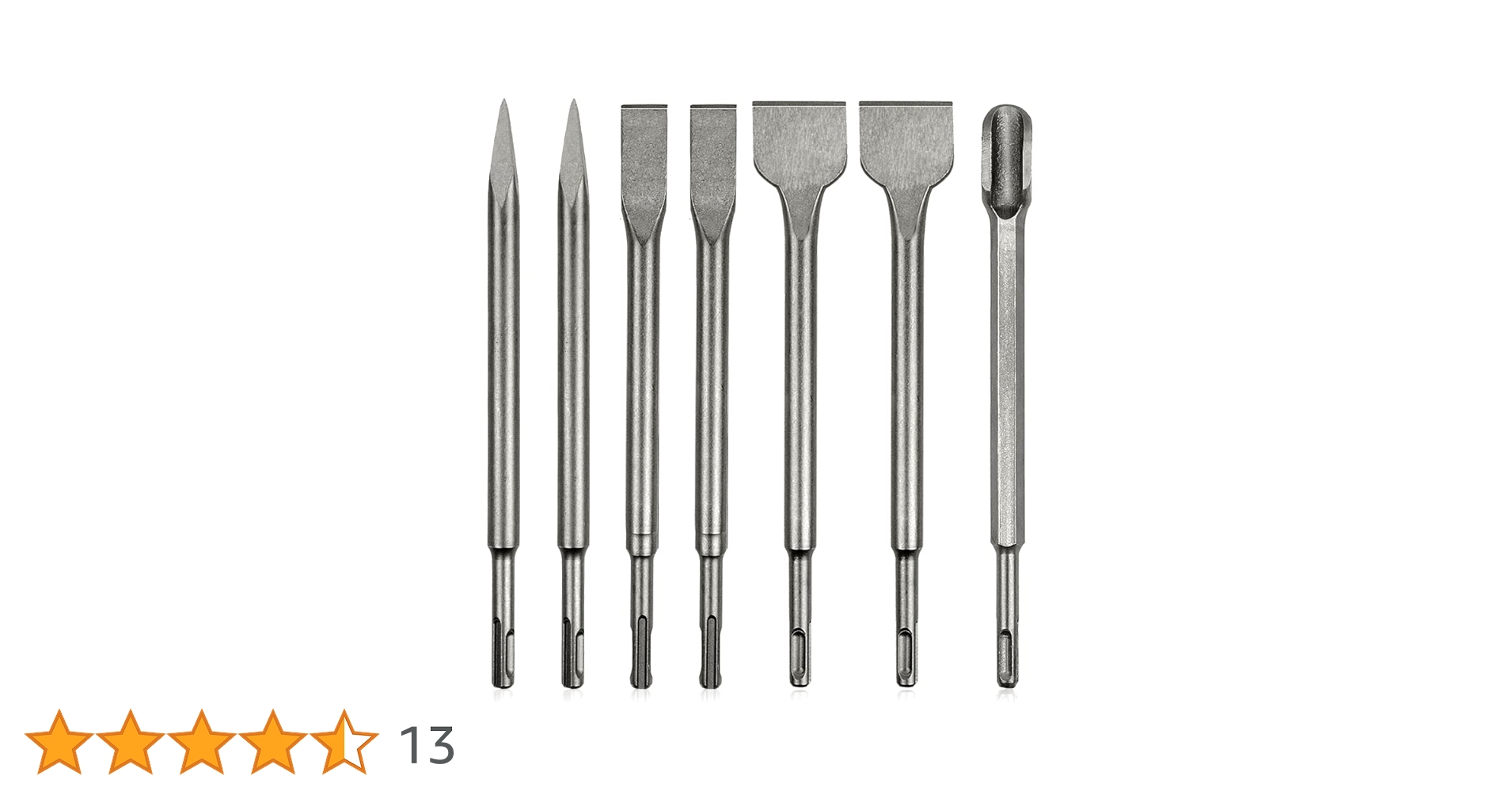 ちーまま Amazon | チゼル 電動ハンマー 7本セット SDS ビット 4種類 六角