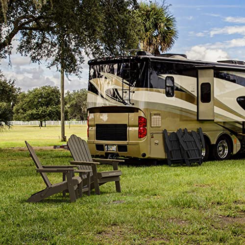 Embrange Folding Adirondack Chairs Weather Resistant, Plastic Adirondack Chairs For Outside. Patio Chair Lawn Chair Outdoor Folding Chairs For Patio Deck Garden, Backyard Deck, Fire Pit (Coffee) #TOP6