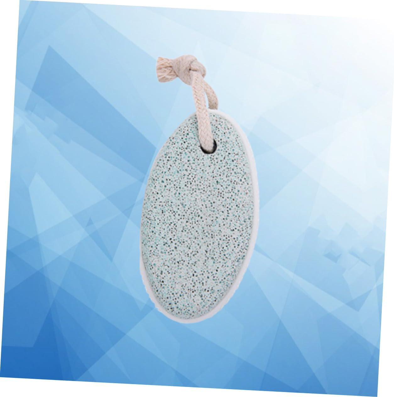 Oval Pumice Stone Dead Skin Remover for Feet and Hands Lightweight Callus Removing Foot Rubbing Tool Portable Pedicure Scrubber in Nordic Green for Rough and Dry Skin Removal