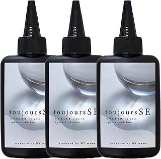 MYmama レジン液 トゥジュールSE UV&LED 低粘度 クリア レジン作品用 ホビー 手芸用品 (クリア, 70g×3本セット)