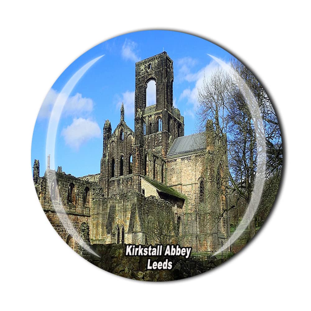 Kirkstall Abbey Leeds England United Kingdom Fridge Magnet Souvenir Gift Refrigerator Magnetic Sticker