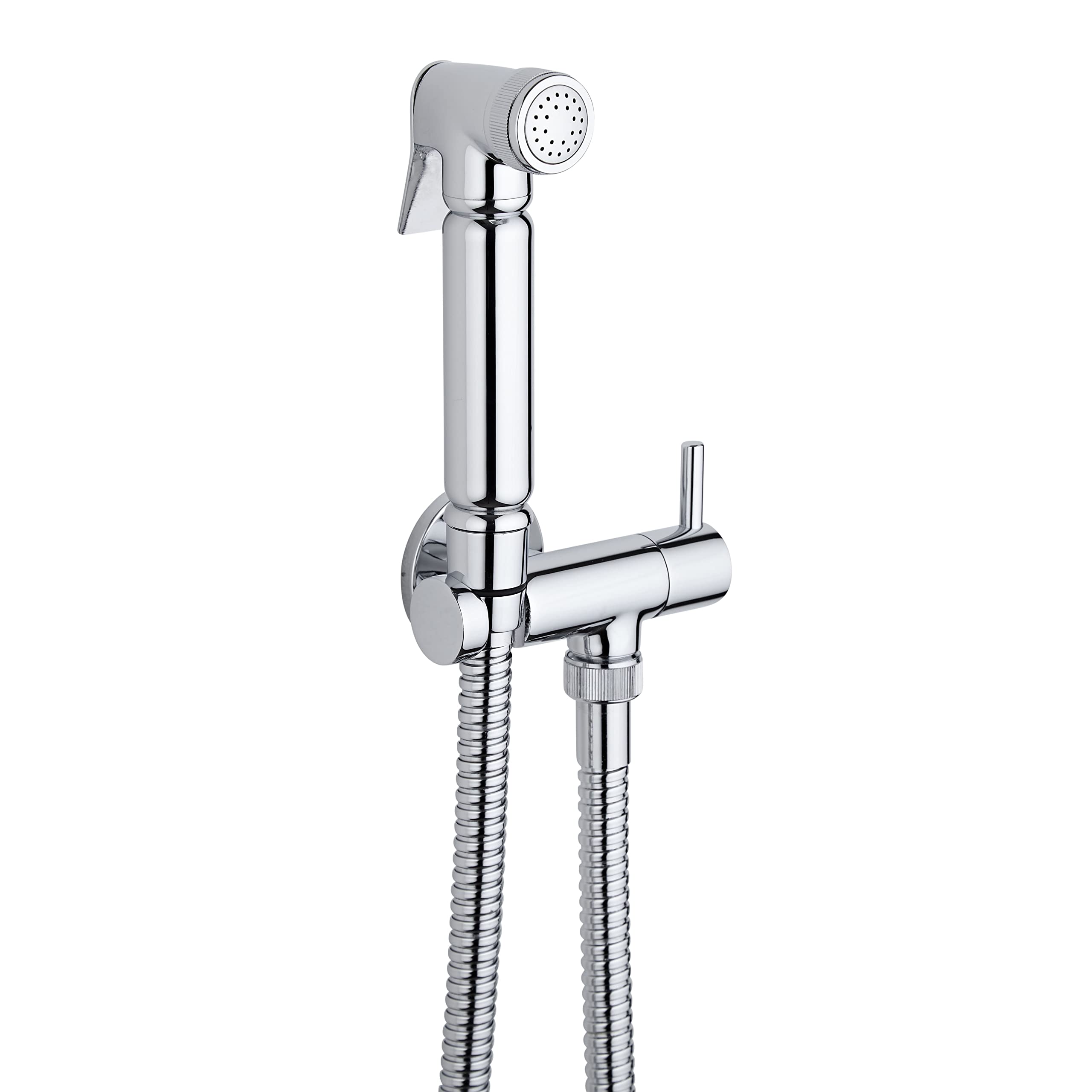 Milano Silver Mirage Manual Wall Hung Douche Shower Toilet Wall Bracket - Chrome