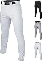 Easton Rival+ Men's Baseball Pants - Full Length Semi-Relaxed Fit, Adult Sizes, Solid Colors, Durable Polyester